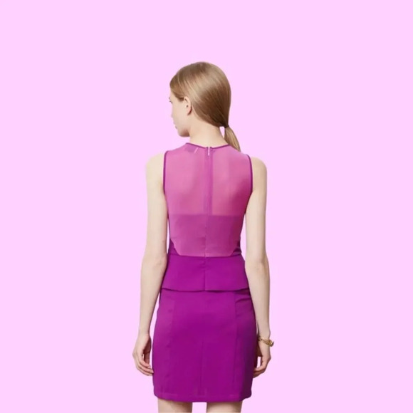 Greylin Melina Peplum Dress in Orchid - Picture 3 of 15